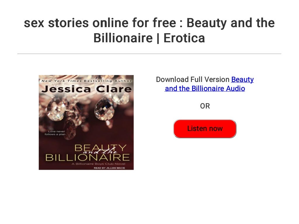 Sex Stories Online For Free Beauty And The Billionaire Erotica