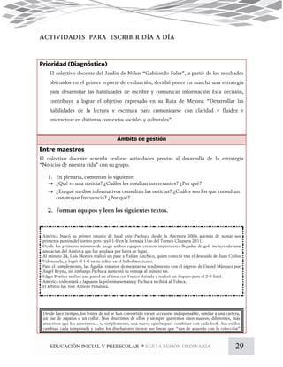29EDUCACIÓN INICIAL Y PREESCOLAR * SEXTA SESIÓN ORDINARIA


 