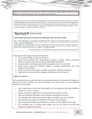 30EDUCACIÓN INICIAL Y PREESCOLAR * SEXTA SESIÓN ORDINARIA













 