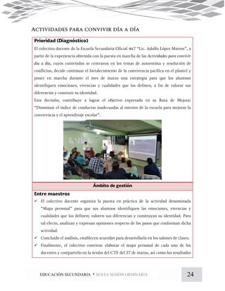 24EDUCACIÓN SECUNDARIA * SEXTA SESIÓN ORDINARIA



 