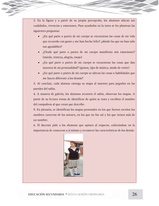 26EDUCACIÓN SECUNDARIA * SEXTA SESIÓN ORDINARIA




 