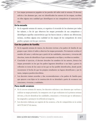 27EDUCACIÓN SECUNDARIA * SEXTA SESIÓN ORDINARIA







 