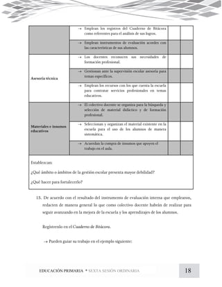 18EDUCACIÓN PRIMARIA * SEXTA SESIÓN ORDINARIA









 