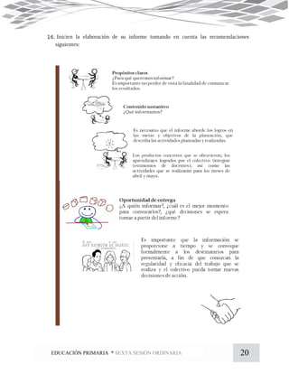 20EDUCACIÓN PRIMARIA * SEXTA SESIÓN ORDINARIA
 