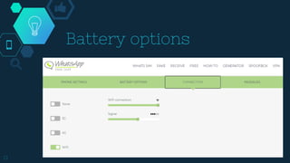 Battery options
13
 