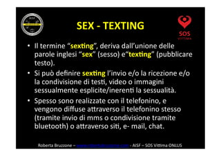 Alter Ego del Web: Sexting e cyberbullismo