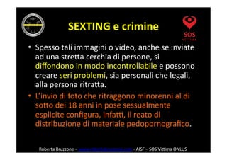 Alter Ego del Web: Sexting e cyberbullismo