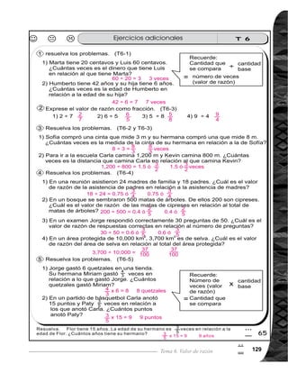 Guía para Docentes - Sexto Grado130
6
0
Propósito del Tema
Comprender procedimiento de cálculo de porcentaje e interpretación y
elaboración de gráfica porcentuales.
•	 Expresar el valor de razón representado con números decimales en por-
centaje o viceversa.
•	 Resolver problemas de cálculo de porcentajes.
•	 Resolver problemas de cálculo de IVA e interés simple.
•	 Encontrar la cantidad base (total) en la solución de problemas de tanto por
ciento.
•	 Interpretar gráficas porcentuales.
•	 Construir gráficas porcentuales.
 