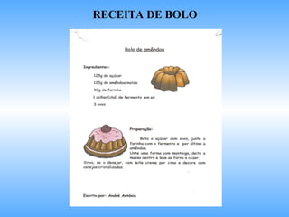 RECEITA DE BOLO 