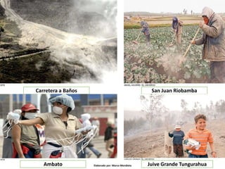 Elaborado por: Marco Mendieta
Carretera a Baños San Juan Riobamba
Ambato Juive Grande Tungurahua
 