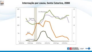 Internação por causa, Santa Catarina, 2008
 