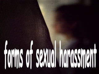 forms of sexual harassment 