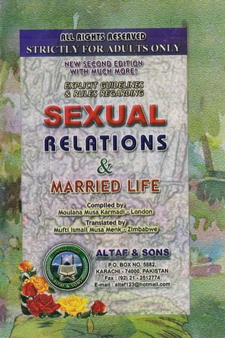 Sexual Relations & Married Life By Shaykh Musa Karmadi