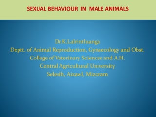 Dr.K.Lalrintluanga
Deptt. of Animal Reproduction, Gynaecology and Obst.
College of Veterinary Sciences and A.H.
Central Agricultural University
Selesih, Aizawl, Mizoram
 