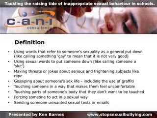 Stop Sexual Bullying Presentation