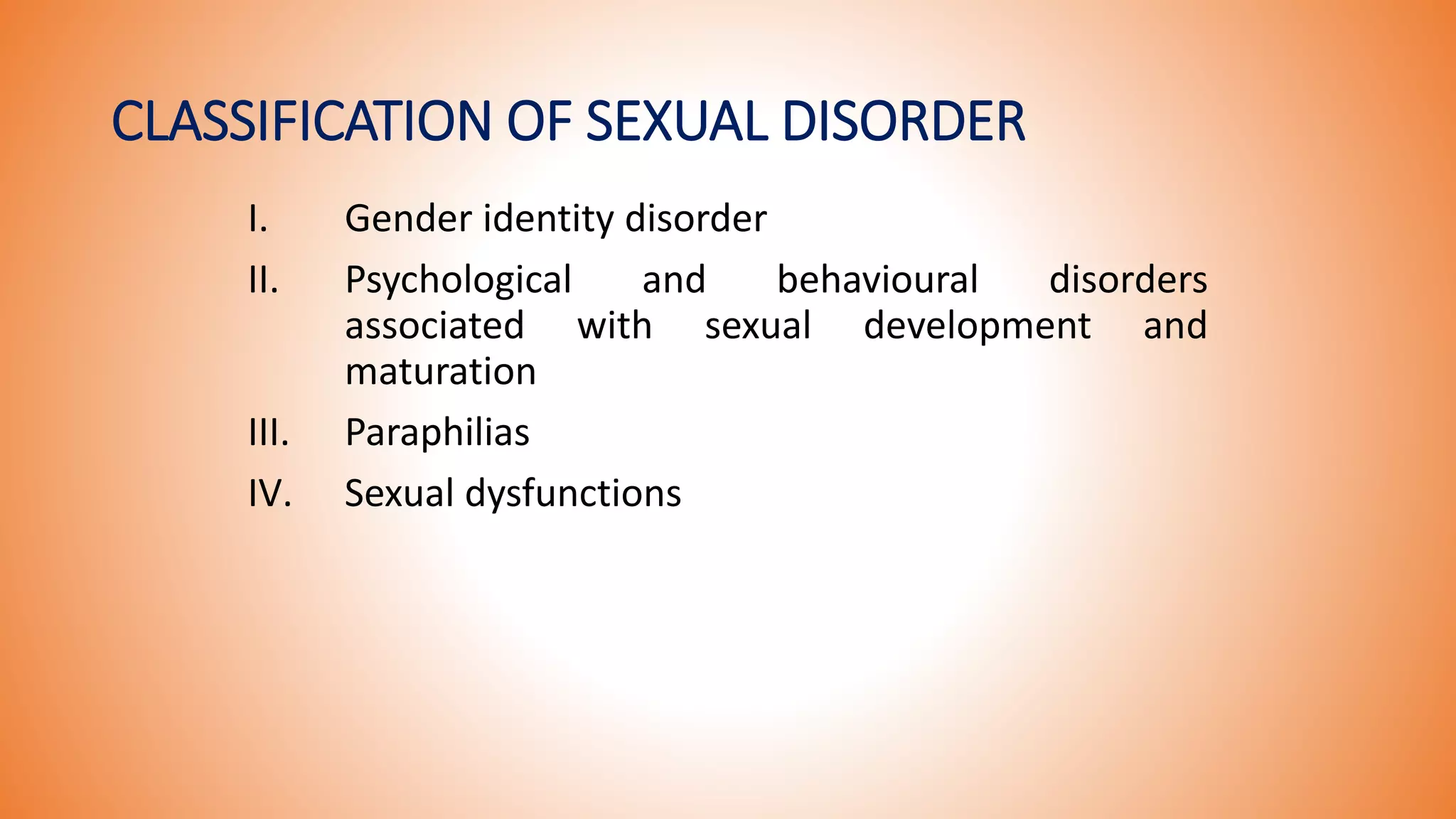Sexual disorder | PPTX