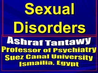 SexualSexual
DisordersDisorders
 
