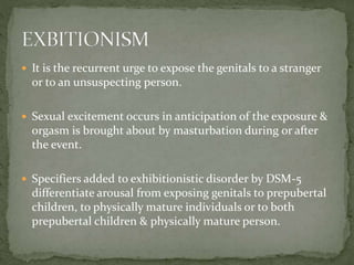 Sexual disorders | PPTX