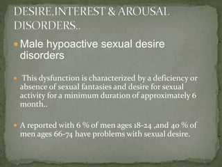 sexualdisorders.pptx medical lecture ppt | PPTX