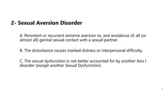 Sexual disorders | PPTX