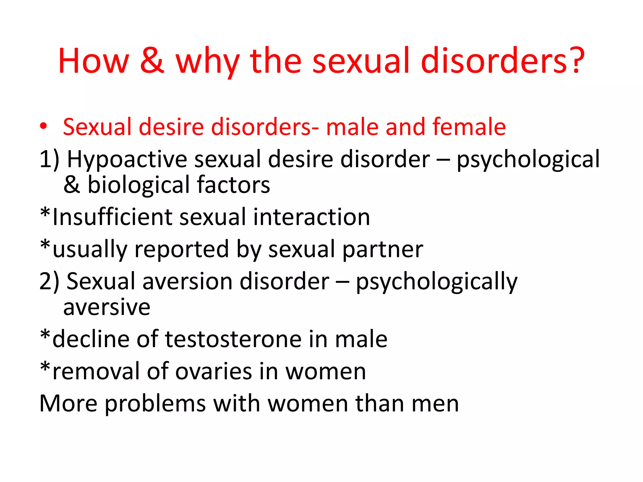 Sexual disorders & Gender identity disorders | PPTX | Sexual Conditions ...