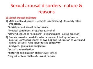 Sexual disorders & Gender identity disorders | PPTX