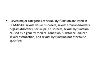 Sexual dysfunction | PPTX