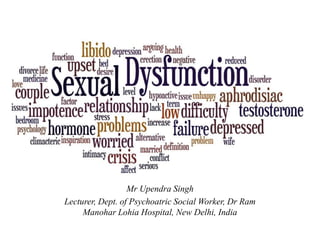 Mr Upendra Singh
Lecturer, Dept. of Psychoatric Social Worker, Dr Ram
Manohar Lohia Hospital, New Delhi, India
 