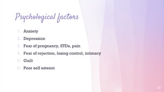 Sexual dysfunction & management | PPTX