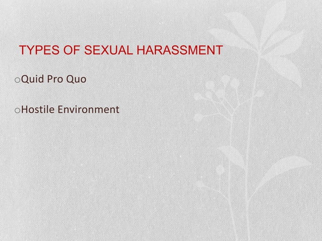 Sexual harassment PPT | PPTX | Sexual Conditions | Sexual Health