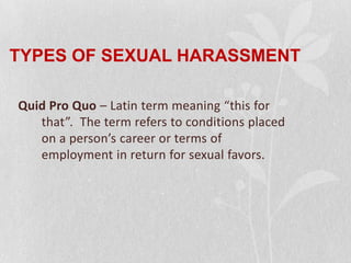 Sexual harassment PPT | PPTX