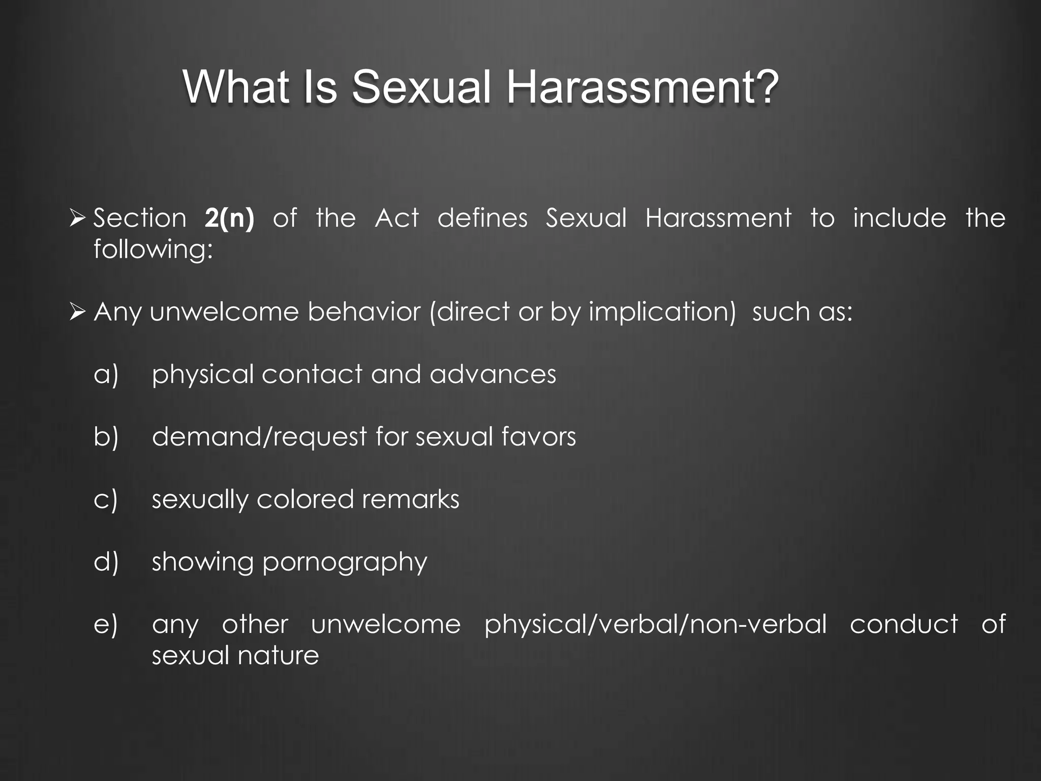 Sexual harassment at Indian workplaces: Legal obligations of employers ...