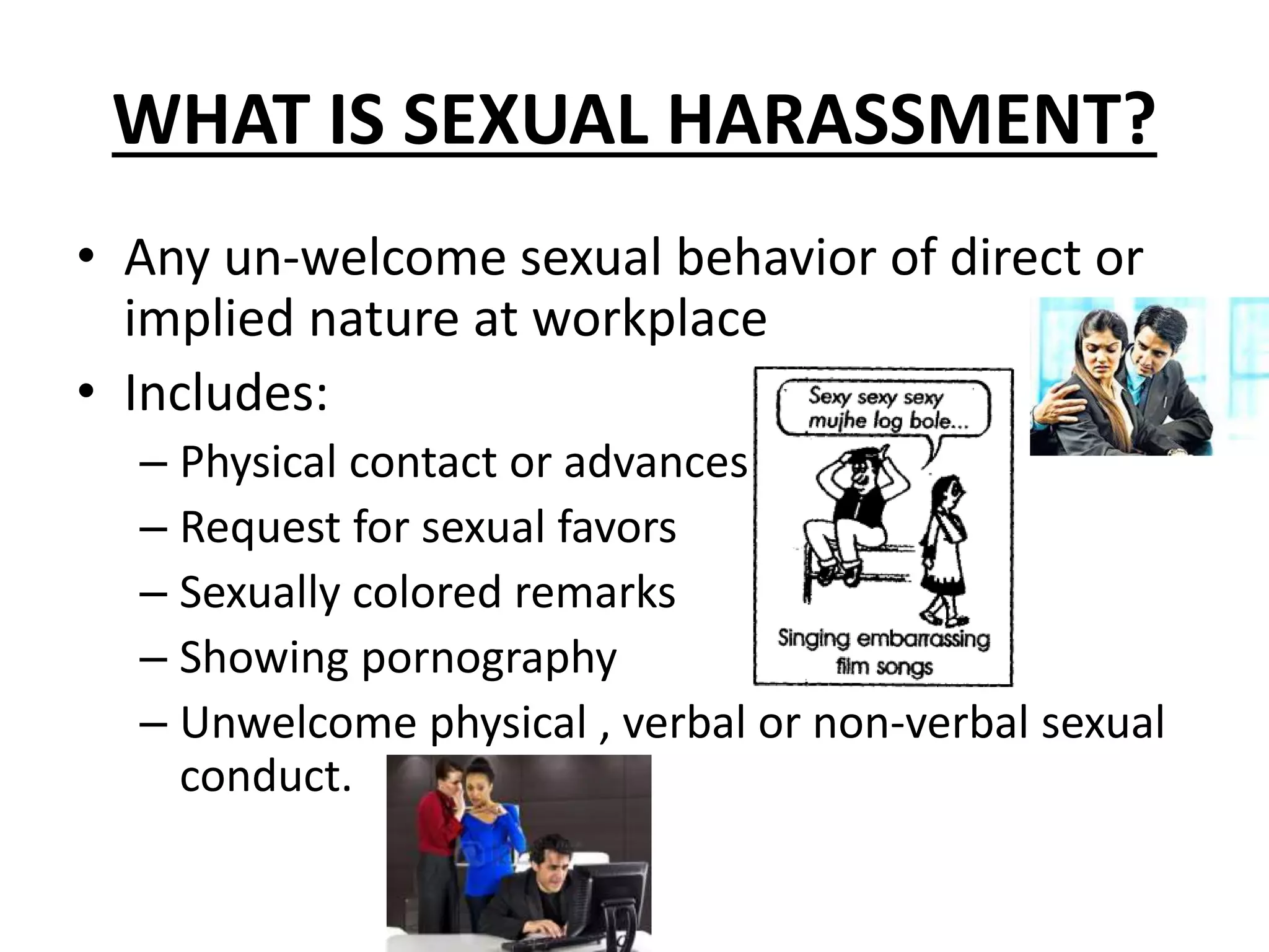 Sexual harassment of women at workplace | PPTX