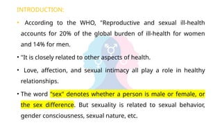 Comprehensive Overview of Sexuality and Sexual Health Education | PPTX