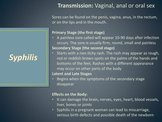 Sexual Rashes Sexual Health Presentation 2014 | PPTX