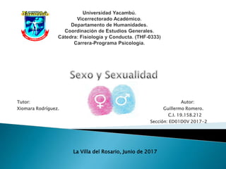 Tutor: Autor:
Xiomara Rodríguez. Guillermo Romero.
C.I. 19.158.212
Sección: ED01D0V 2017-2
La Villa del Rosario, Junio de 2017
 