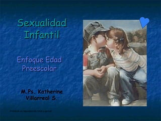 Sexualidad Infantil Enfoque Edad Preescolar M.Ps. Katherine Villarreal S. Prohibida su reproducción total o parcial 