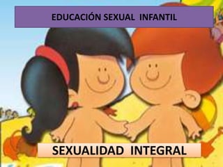 EDUCACIÓN SEXUAL INFANTIL
SEXUALIDAD INTEGRAL
 