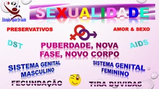 SEXUALIDADE
PRESERVATIVOS AMOR & SEXO
 