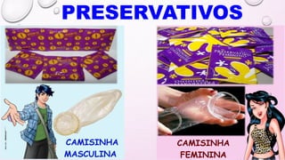 PRESERVATIVOS
CAMISINHA
FEMININA
CAMISINHA
MASCULINA
 
