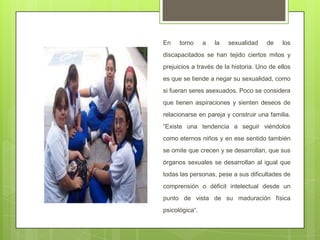 Sexualidad para personas con discapacidad | PPTX