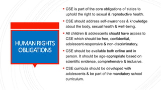 Comprehensive Sexuality in Education in the Philippines | PDF