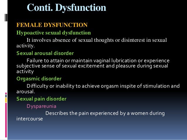 Antidepressants and the ability to achieve orgasm