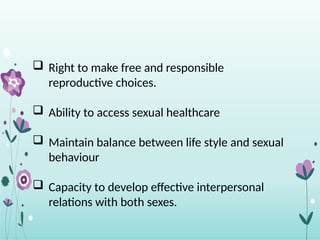sexuality and sexual health power point presentation | PPTX