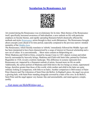 Sexuality In Renaissance Art | PDF