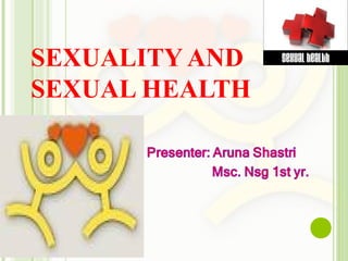 SEXUALITY AND
SEXUAL HEALTH
 
