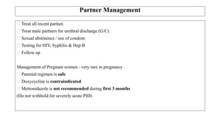 ORAL & ANAL STI
Causative Organism
N. gonorrhoea
C. trachomatis
T. pallidum
H. ducreyi
K. granulomatis
H. simplex
 