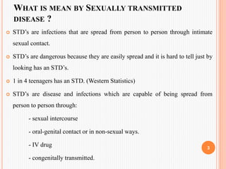 Sexually transmitted disease | PPTX