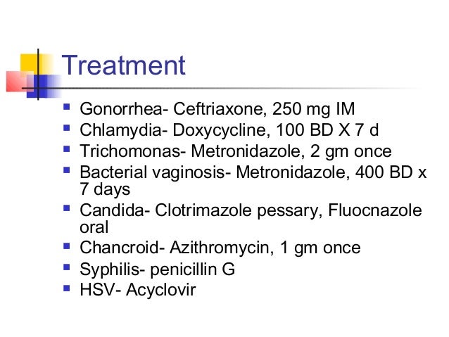 metronidazole as chlamydia treatment
