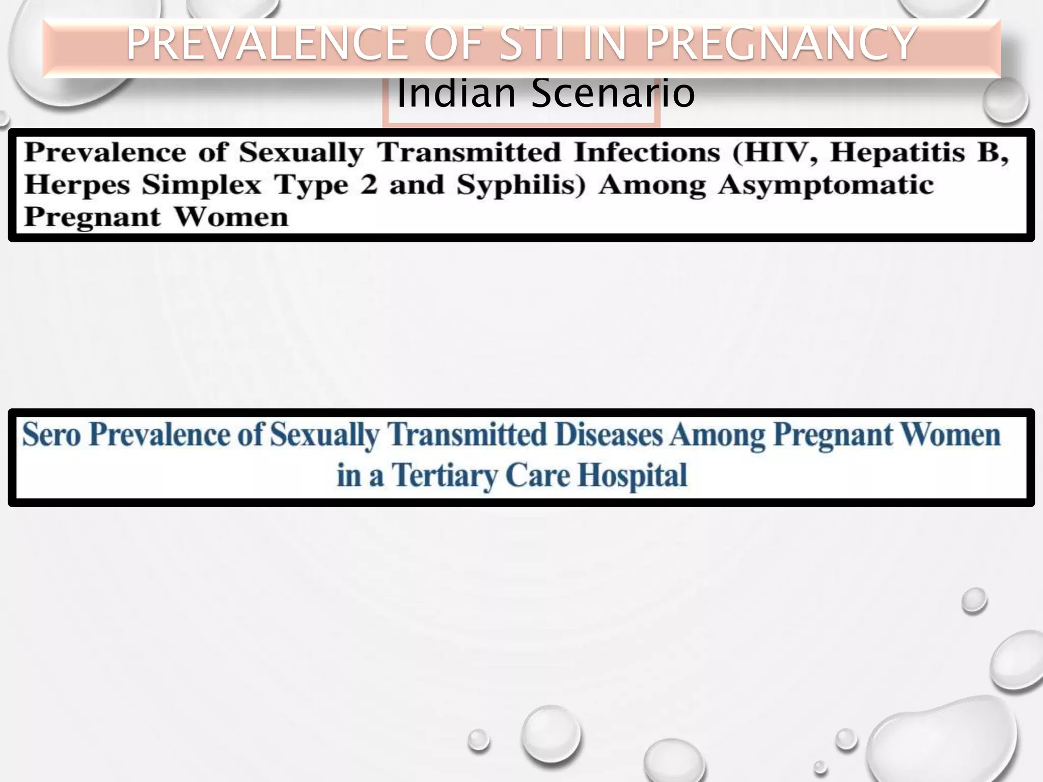 Sexually transmitted infections in pregnancy | PPTX